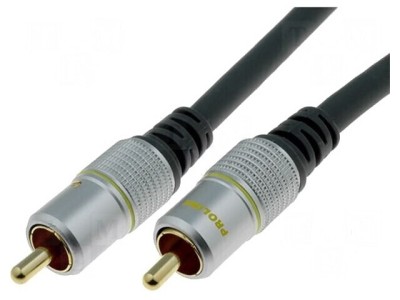 Cablu RCA 15m Aurit Negru foto