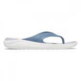 Slapi Crocs LiteRide Flip Albastru - Blue Steel/Microchip