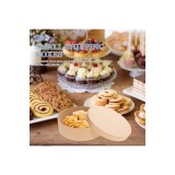 Set de 5 cutii rotunde cadou din carton cu capac pentru dulciuri de nuntă, biscuiți și cadouri mici, cutie de expediere 6.50 x 6.50 x 1.97 inch