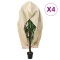 vidaXL Protecție de fleece plante cu fermoar 4 buc 70 g/m&sup2; 3,14x2,5 m 3203562