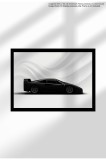 Poster Canvas cu Mașină Sport &ndash; Print Ne&icirc;nramat - Pasionați Auto - 1783 F40 1992 - Black | A3 (29.7 x 42 cm)