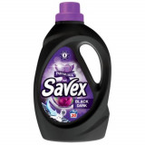 Detergent Lichid Automat de Rufe SAVEX 2 in 1 Black, Cantitate 1L, 20 Spalari, Parfum Floral, Detergent Lichid pentru Rufe Negre, Detergent Automat pe