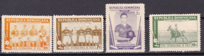 Dominicana 1959 sport polo calare MI 688-691 MNH foto