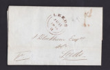 Great Britain 1844 Postal History Rare Pre-Stamp Cover + Content Leeds D.928