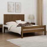 VidaXL Tăblie de pat pentru perete, maro miere, 140x3x60 cm