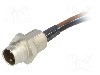 Conector M8, 3 pini, clasa etanseitate {{Clasa etan&amp;#351;eitate}}, LUMBERG AUTOMATION - 11672 RSMF 3/0,5 M