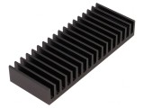Radiator Negru cu Aripioare 37.5mm x 100mm