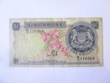 Singapore 1 Dollar 1967 seria:116364,bancnota din imagini la cel mai mic preț
