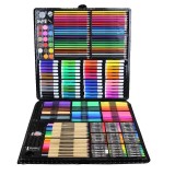Cumpara ieftin Set de pictura si desen pentru copii WePro Store, 258 piese, Negru, 3 ani +