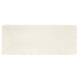 vidaXL Covor Faux din L&acirc;nă de oaie Alb 80 x 200 cm Poliester 42021457