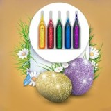 Set Vopsea de Ouă cu Glitter, 5 Culori, 20g fiecare, CMCLASS