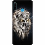 Husa silicon pentru Huawei P30 Lite, Abstract Lion 001