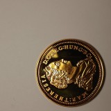 Di.201. Moneda 1 ducat 1741 Maria Terezia replica placata cu aur