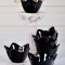 Set boluri pentru aperitive, Negru, 28x17x28 cm