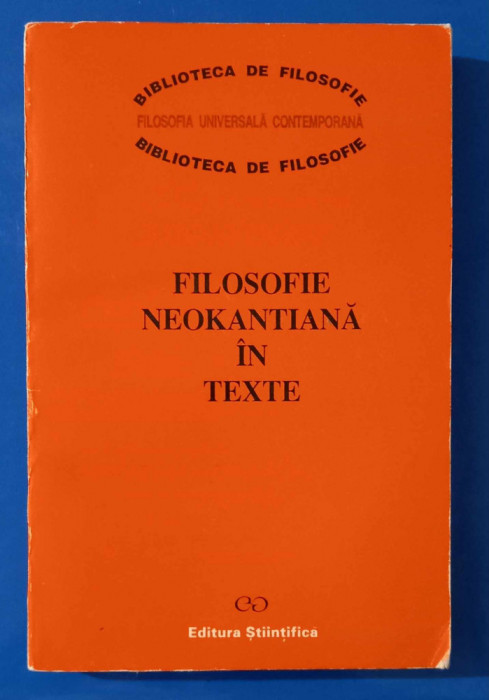 Filosofie Neokantiana &icirc;n texte