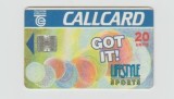 bnk card Cartele telefonice - Irlanda - Eircom - Chip Cards - Series A (Advertising Cards) - Lifestyle Sports '95 - Got It! - Col:IE-EIR-A-0025