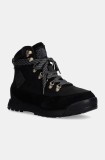 The North Face pantofi Back to Berkeley IV Leather femei, culoarea negru, izolare usoara, NF0A8A9EKX71