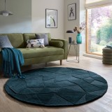 Cumpara ieftin Covor rotund Shard Bleumarin 160x160 cm, Flair Rugs