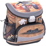 Ghiozdan neechipat Mini-Fit, dimensiune 36 x 28 x 19 cm, motiv Extreme Monster Truck, Belmil
