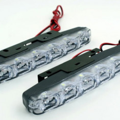 Lumini de zi DRL COB P6S 12V lumina alba