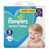 Cumpara ieftin Scutece Pampers Active Baby Nr. 5, 11-16 kg, 64 Buc/Bax, Scutece, Pampers, Scutece Pampers, Pampers Active Baby, Scutece Bebelusi, Scutece pentru Bebe