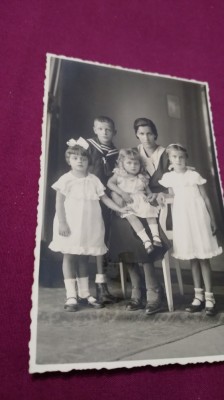 FOTO TIP CARTE POSTALA COPII INTERBELICA foto