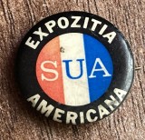 QW9 N9 54 - Insigna - tematica expozitii - Expozitia americana - SUA