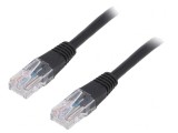 Patch Cord U/UTP Cat 5e Negru 5m, Gembird