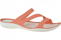 Papuci flip-flop Crocs W Swiftwater Sandals 203998-82Q portocale foto