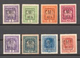 ROMANIA 1919 ocupatia &icirc;n Colomeea - Pocuția lot 8 timbre MNH cu supratipar CMT pe Austria autentificate Turliuc