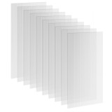 Outsunny 10 Plăci Celulare din Policarbonat 4 mm, Rezistente la UV, Panou Celular Dublu pentru Seră, 120x60 cm, Transparent | Aosom Romania