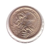Moneda SUA 1 dollar/dolar 2017 D Native American Dollar - Sequoyah of the Cherokee Nation, UNC, in cartonas