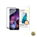 Folie de protectie Ecran WZK pentru Motorola Moto G54 Sticla Securizata Full Glue Neagra
