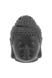 Arzător de ulei Buddha din ceramică cu capac negru 13 cm
