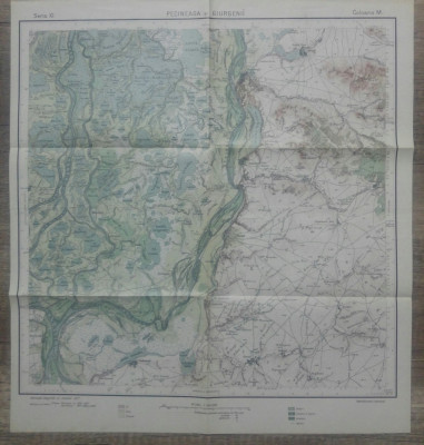 Pecineaga si Giurgenii// harta Serviciul Geografic al Armatei 1939 foto