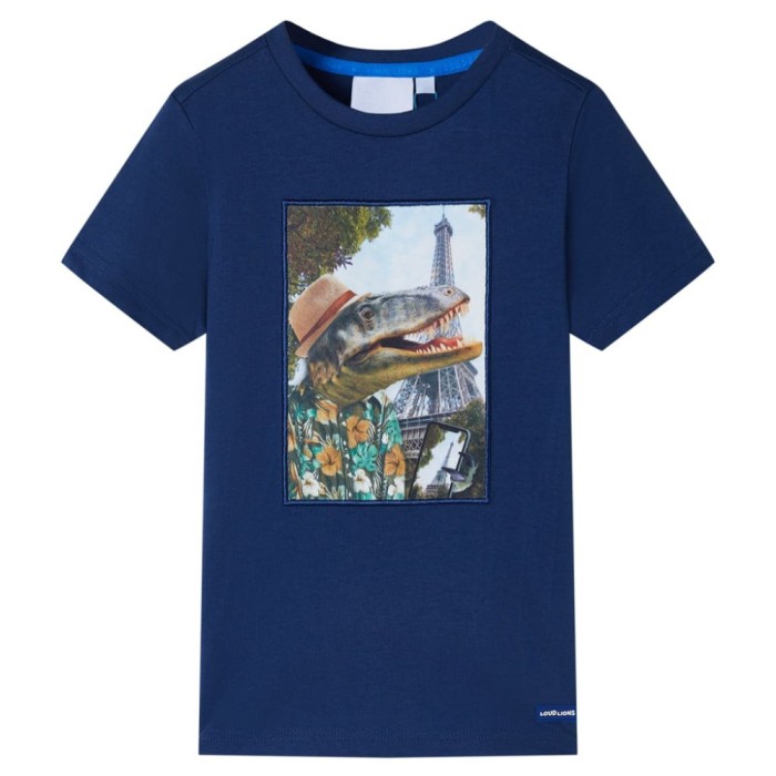Tricou pentru copii, albastru &icirc;nchis, 140