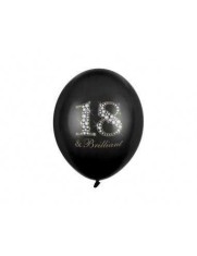 Set 10 baloane latex 18 &amp;amp; Brilliant 30 cm foto