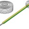 Cablu Electric Litat Cu Silicon Galben-Verde 1x6mm2