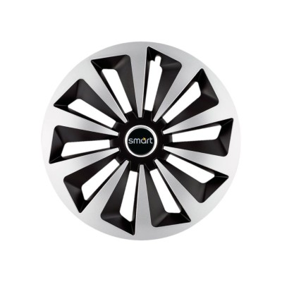 Set 4 capace roti Fox Gri-Negru R14 Compatibil Cu Smart foto