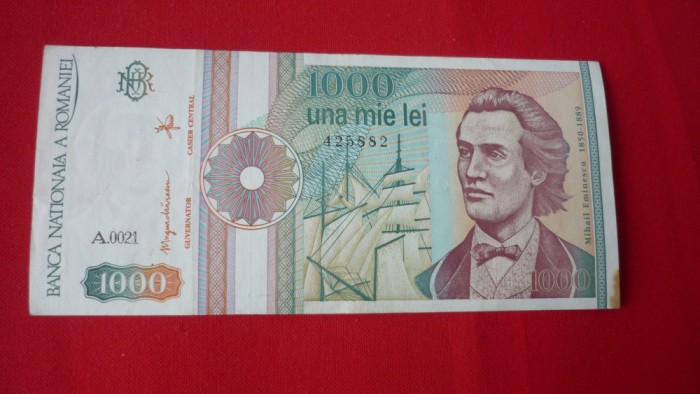 1000 LEI 1991 SEPTENBRIE