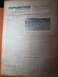 Sportul popular 29 mai 1954-activitatea sportiva barlad si cluj,fotbal,schi