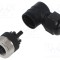 Conector M12 mufă mamă 5 pini 4A 30V IP67 &icirc;n unghi pe cablu Lutronic