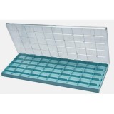 Cumpara ieftin Cutie organizare Horotec 17.541 50 compartimente plastic transparent Swiss Made stivuibila pentru micro-piese ceasornicarie