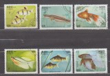 A12 S5 3 - Timbre foarte vechi - Cambogia - pesti exotici, Fauna, Stampilat