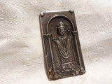 Argint MEDALION SFANTUL ZENO de VERONA MASIV OPULENT de colectie UNIC VECHI, Icoana