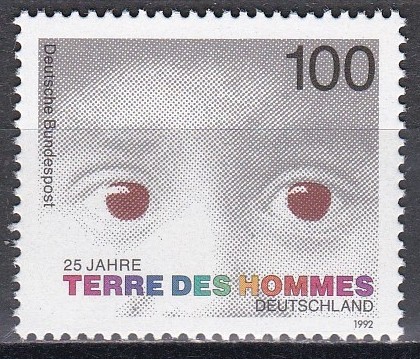 Germania 1992 -125 ani a Fundației pt. Protecția Copilului&bdquo;Terre des Hommes&rdquo;,MNH