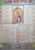Calendar Creștin Ortodox 1989 &ndash; ediție mare, color, original comunist