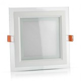 PANOU LED 12W RAMA STICLA 4000K ALB NEUTRU, V-TAC