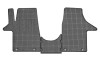 Set covorase auto din cauciuc VW T6 Multivan 2015- ( randul 1 ) cu sistem fixare, Negre