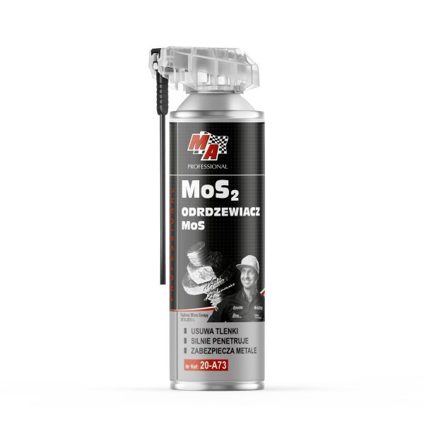 MoS2 degripant 0.5L. aplicatie: curatenie. indepartind apa. ungere; cu MOS